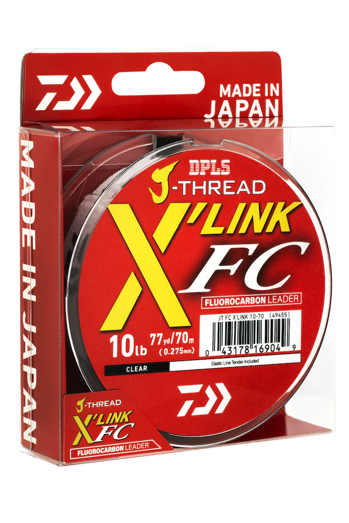 Daiwa J-Thread X-Link Fluorocarbon Leader 10lb 70m