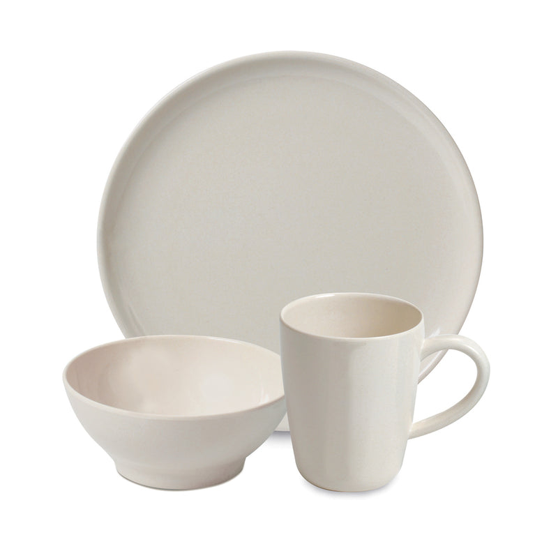 Campfire Bamboo 12 Piece Dinner Set - Cream