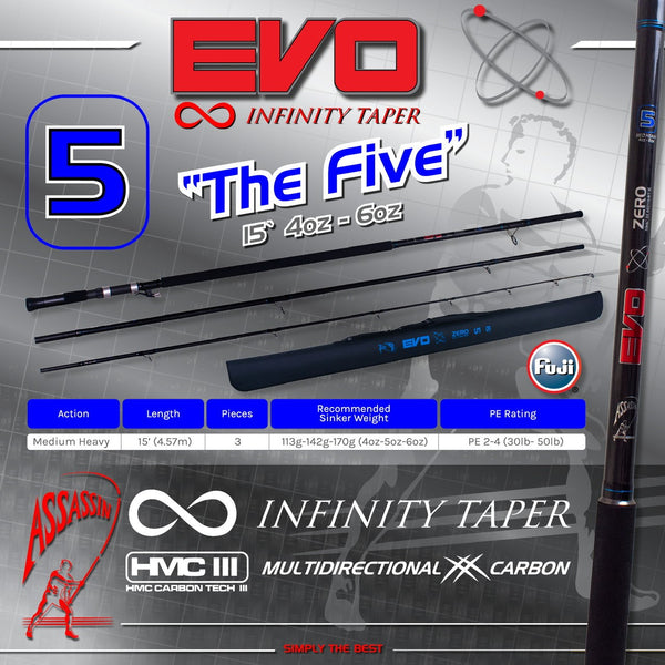 Assassin Evo Zero Infinity Taper Rod AEZ15MH #5