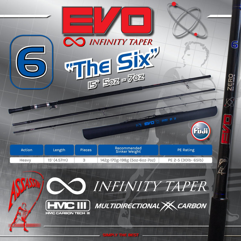 Assassin Evo Zero Infinity Taper Rod AEZ15H