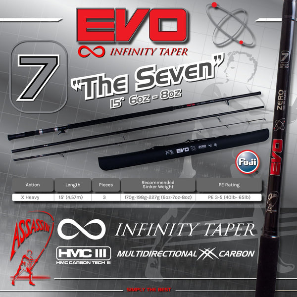 Assassin Evo Zero Infinity Taper Rod AEZ15XH #7