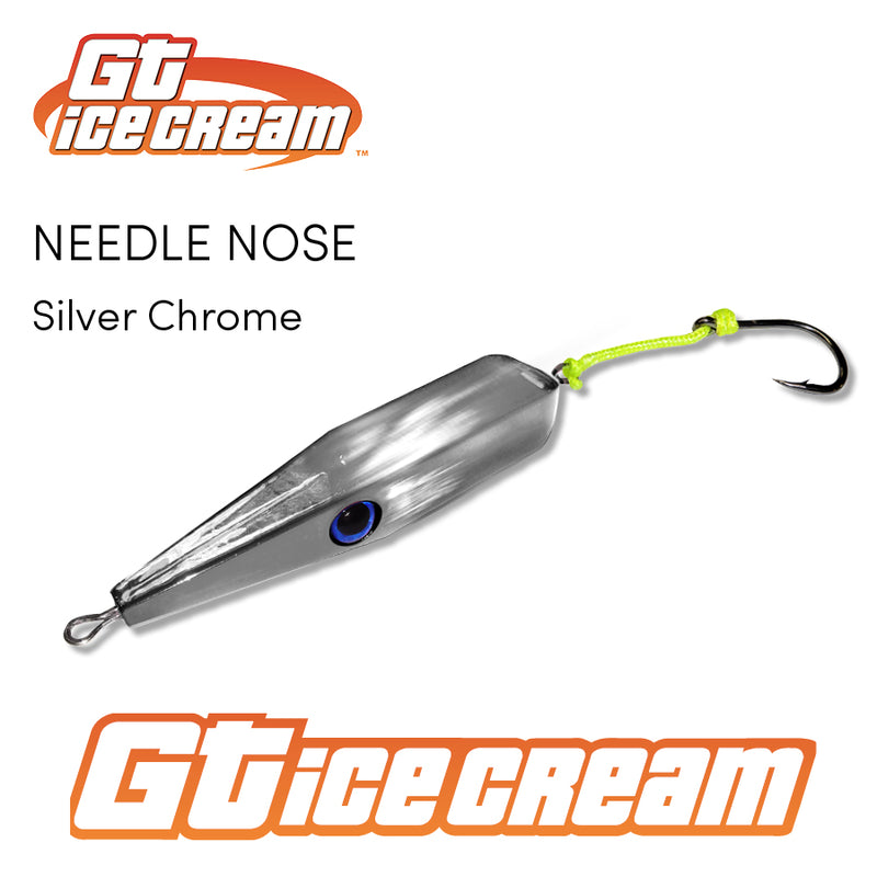 GT Ice Cream Lure Chrome Series - Chrome Silver (1.5oz)