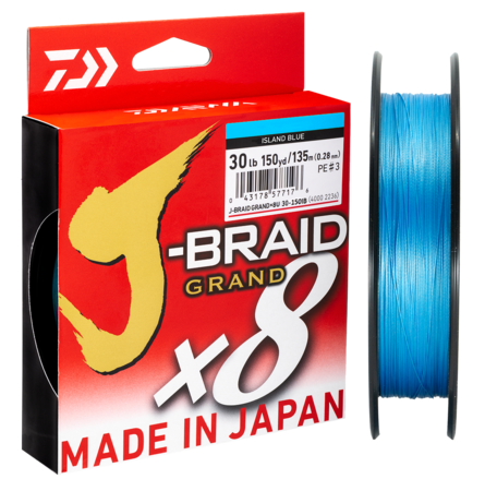 Daiwa J-Braid Grand 8 20lb 300yd Island Blue