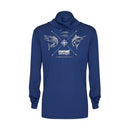 Nomad Tech Fishing Shirt Hooded - Wayfarer Marine Blue