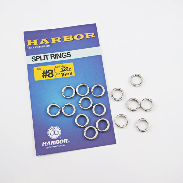 Harbor Split Rings Size 8 16pce