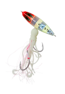 Vexed Inchiku Jig 80g Silver Redhead Glow