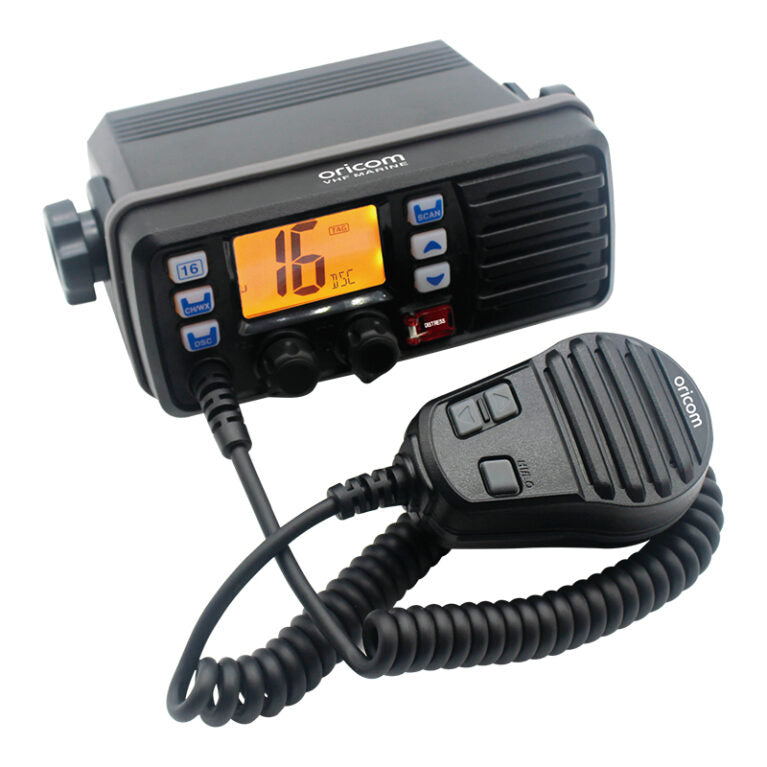 Oricom VHF DSC Fixed Mount Marine Radio (MX1000) - Black