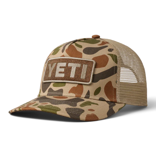 Yeti Logo Full Camo trucker Hat - Brown/Camo