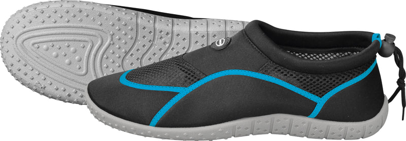 Mirage Kids Aqua Reef Shoe - Black/Blue Piping (B019)