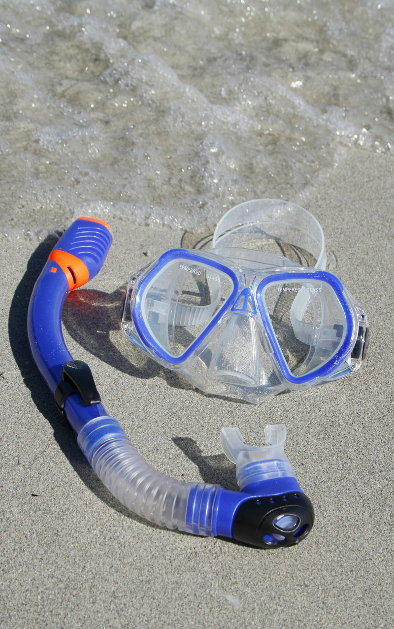 OzOcean Ningaloo Kid's Mask and Snorkel Set - Blue