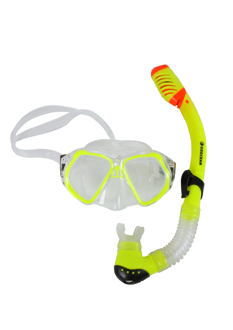 OzOcean Ningaloo Kid's Mask and Snorkel Set - Yellow