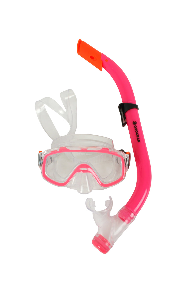 OzOcean Shelly Kids Mask and Snorkel Set - Pink