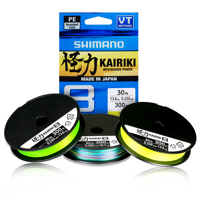 Shimano Kairiki Braid SX8 30lb 300m - Mantis Green