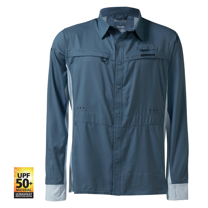 Shimano Vented Pro Stretch Shirt Navy Medium