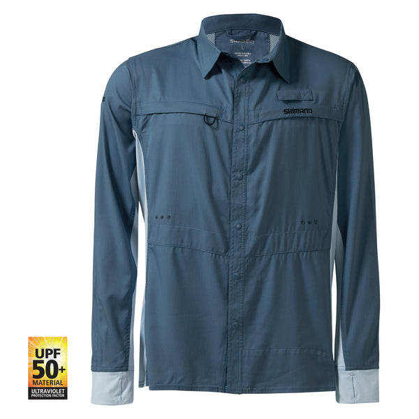 Shimano Vented Pro Stretch Shirt Navy Small