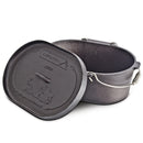 Campfire 10QT Oval Cast Iron Camp Oven (10 Quart)