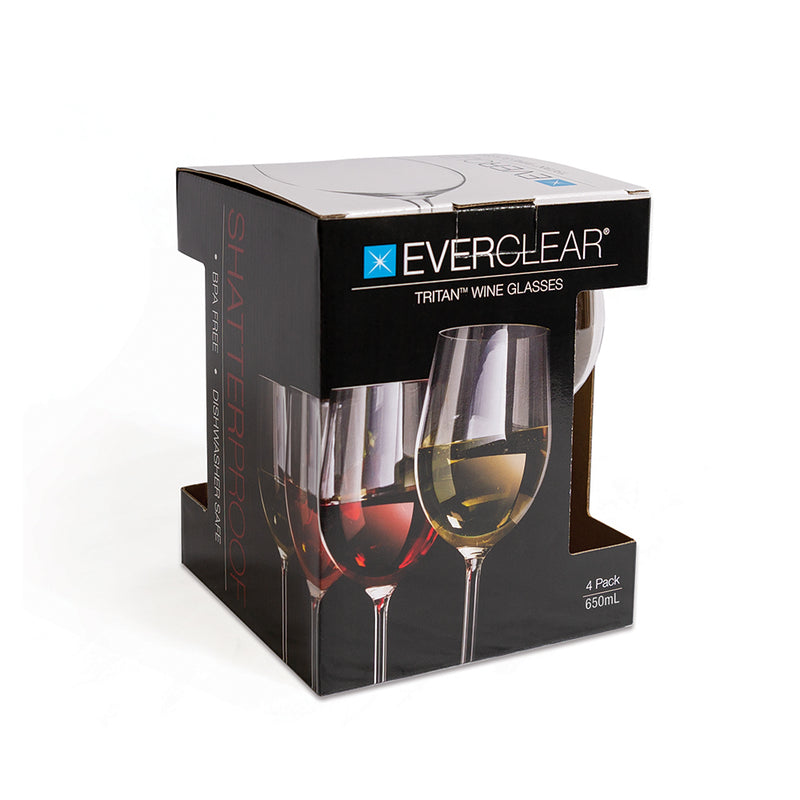 Everclear Tritan Wine Glass (650ml) - 4 Pack