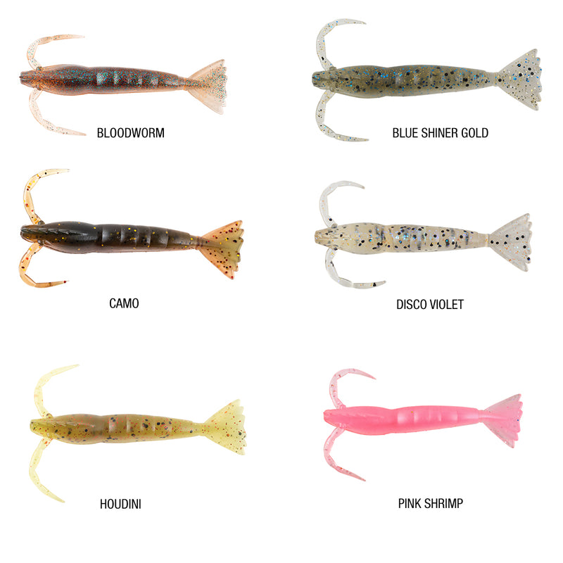 Berkley Powerbait Nemesis Shrimp Lure 3inch Camo