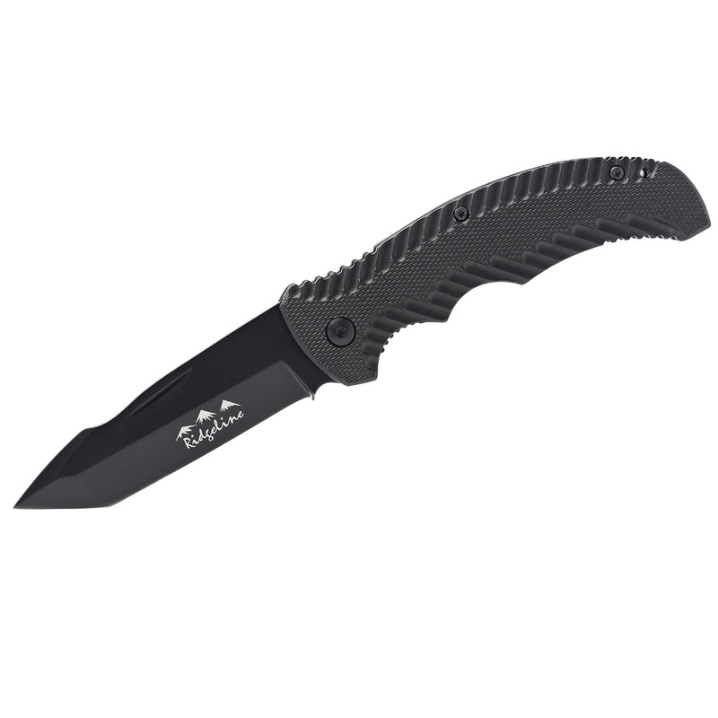 Ridgeline Tacman Tanto Folding Knife - Black