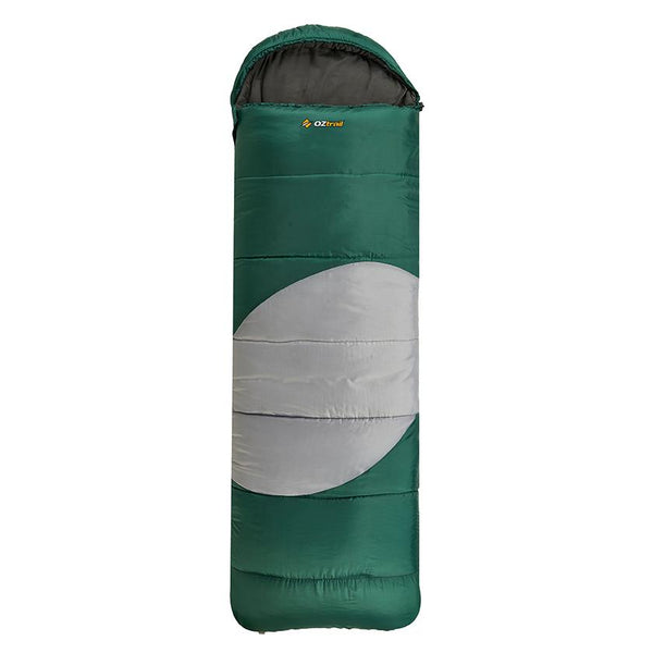 OZtrail Lawson Junior Hooded -5c Sleeping Bag - Green