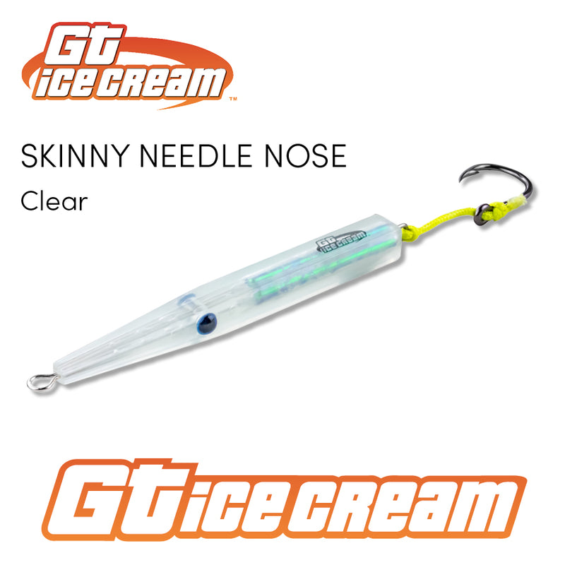 GT Skinny Needle Nose Ice Cream Lure 3oz Clear
