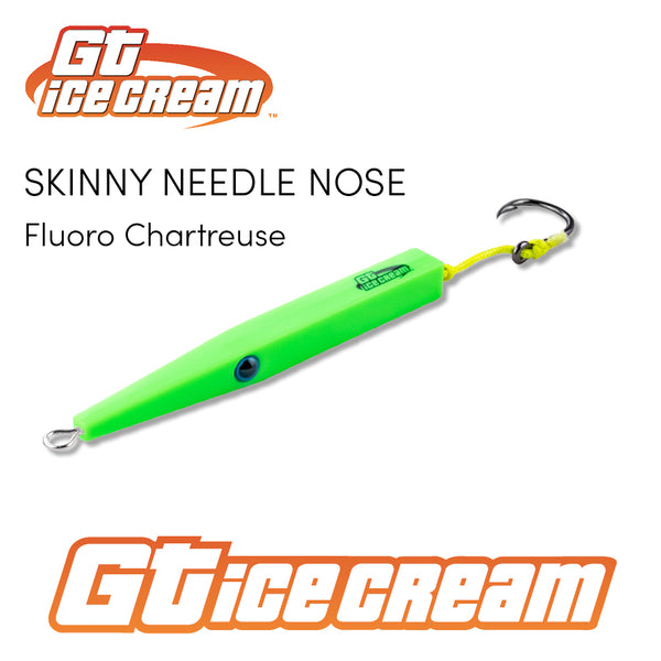 GT Skinny Needle Nose Ice Cream Lure 3oz Fluoro Chartreuse