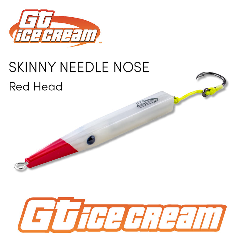 GT Skinny Needle Nose Ice Cream Lure 3oz Redhead