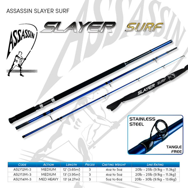 Assassin Slayer Surf Rod 13ft 3pce ASLY13M-3