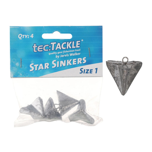 Tec Tackle Star Sinker Size 1 4pce