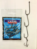 S.W Lab Gang Hooks 5/0 With Treble 3pce
