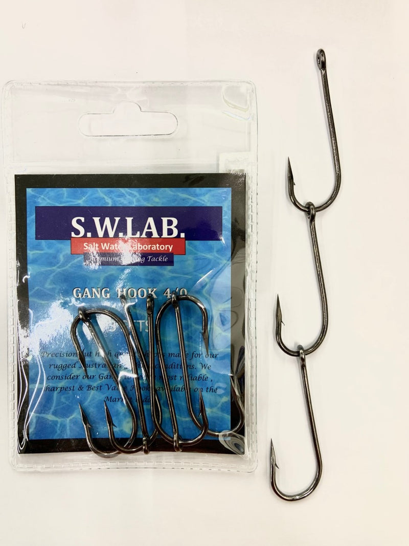 S.W Lab Gang Hooks 3/0 3pce