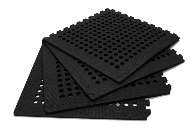 OZtrail Foam Floor Mat (4 Pack) - Black