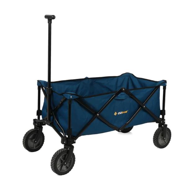 OZtrail Collapsible Camp Wagon Draggin Trolley - Blue