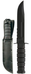 Ka-Bar Full Size Serrated Edge Utility Knife - Black (KB1212)