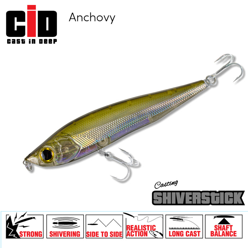 CID Shiverstick Lure 95mm Anchovy