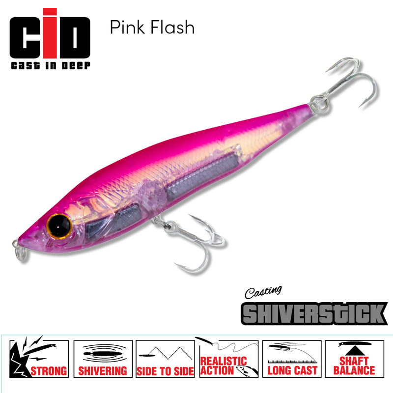 CID Shiverstick Lure 125mm - Pink Flash