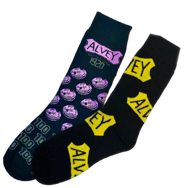Alvey Socks Purple Med/Large