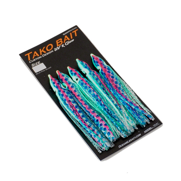 Ocean's Legacy Tako Bait 75mm Blue Pink Silver