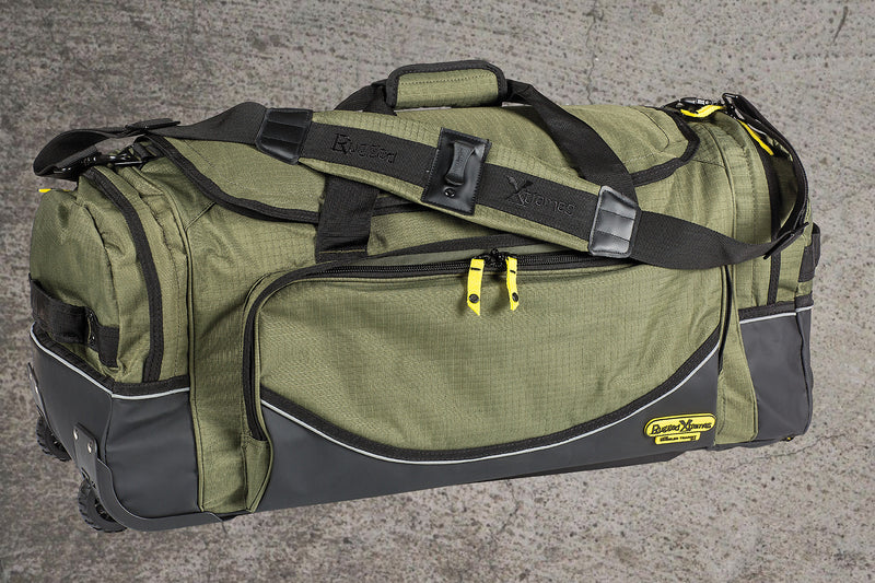 Rugged Xtremes Large Canvas Wheeled Transit Bag - Green