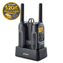 Oricom 2 Watt Waterproof Handheld IPX7 UHF CB Radio Double Pack (UHF2500-2GR) - Black