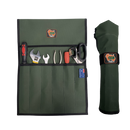 Aussie Outback Supplies 6 Pocket Canvas Knife, Tool and Utensil Wrap Roll with Touch Tape Closure