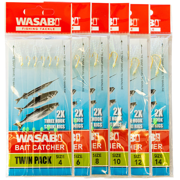 Wasabi Bait Catcher Rig Twin Pack sz 10