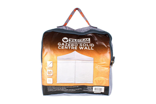 Wildtrak 3m Gazebo Solid Wall With Centre Zip