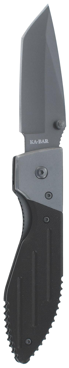 Ka-Bar Warthog Folder III 3.125" Knife Tanto Blade G10 Handle - Black (KB3074)
