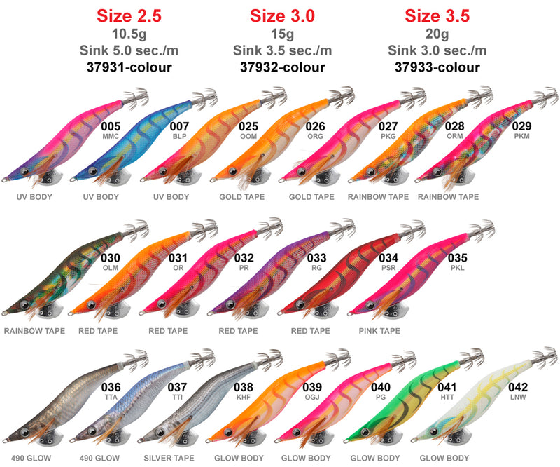 Yamashita Squid Jig Egi OH Live  3.5 GC003