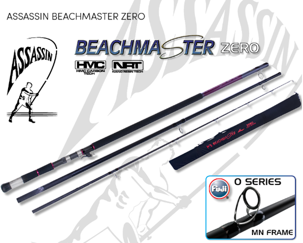 Assassin Beachmaster Zero ABMZHC O/Head 14ft Heavy 3 Piece Rod