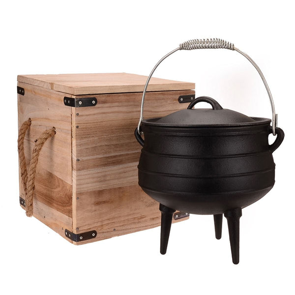 Wildtrak Potjie Pot in Wooden Box (8L)