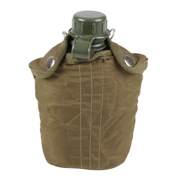 Wildtrak Canteen Water Bottle with Cover (1 Quart) - Army Green