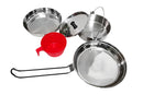 Wildtrak 1 Person Stainless Steel Mess Kit (4 Piece Set)