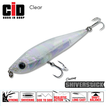 CID Shiverstick Lure 95mm Clear